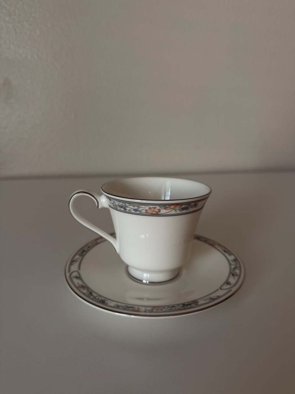 Royal Doulton Arlington Footed Tea Cup And Saucer Set